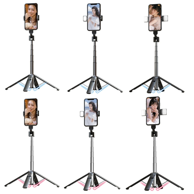 Mobile Phone Live Bracket Bluetooth Telescopic Selfie Tripod, High: 100CM (Stainless Steel) - Selfie Sticks by PMC Jewellery | Online Shopping South Africa | PMC Jewellery