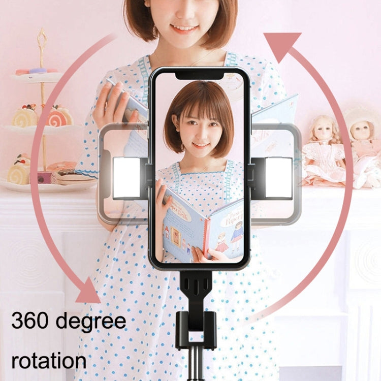 Phone Live Bracket Bluetooth Selfie Tripod, High: 102CM (Stainless Steel + Dual Fill Lights) - Selfie Sticks by PMC TechLife | Online Shopping South Africa | PMC TechLife | Buy Now Pay Later Mobicred