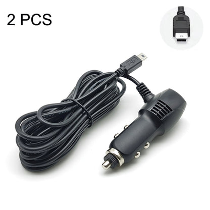 2 PCS Car Charger Fast Charging Driving Recorder Supply Line, Style: 1.5A+2.4A(Mini Straight Head) - Cables & Connectors by PMC Jewellery | Online Shopping South Africa | PMC Jewellery | Buy Now Pay Later Mobicred