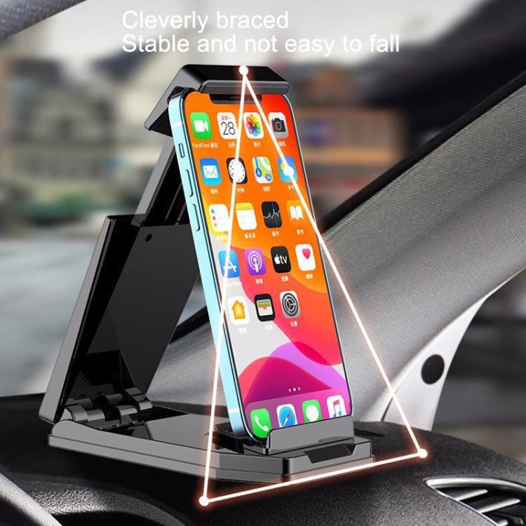 Mobile Phone Tablet Car Holder Suction Cup Instrument Fixed Bracket, Color: Red Leather Pattern - Car Holders by PMC Jewellery | Online Shopping South Africa | PMC Jewellery | Buy Now Pay Later Mobicred