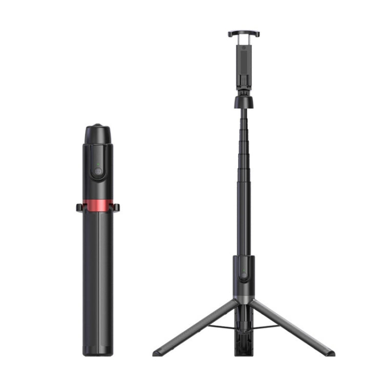 AB403 Live Broadcast Landing Integrated Telescopic Mobile Phone Triangle Bracket(Black Red) - Selfie Sticks by PMC TechLife | Online Shopping South Africa | PMC TechLife | Buy Now Pay Later Mobicred