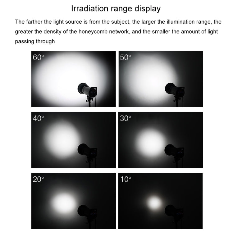 GODOX SN1002 Honeycomb Mesh Reflector Light Effect Accessory For 17cm Standard Cover, Density: 60�� - free shipping - PMC TechLife - Order now!