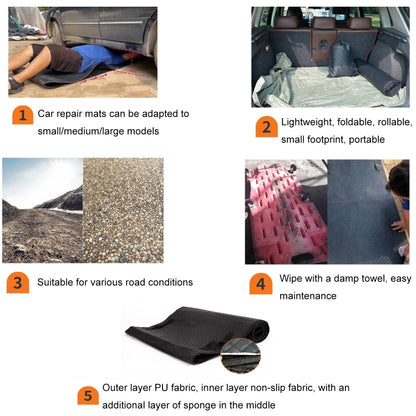 Portable Non-slip Car Repair Reclining Pad(Black) - Other Tools by PMC Jewellery | Online Shopping South Africa | PMC Jewellery | Buy Now Pay Later Mobicred