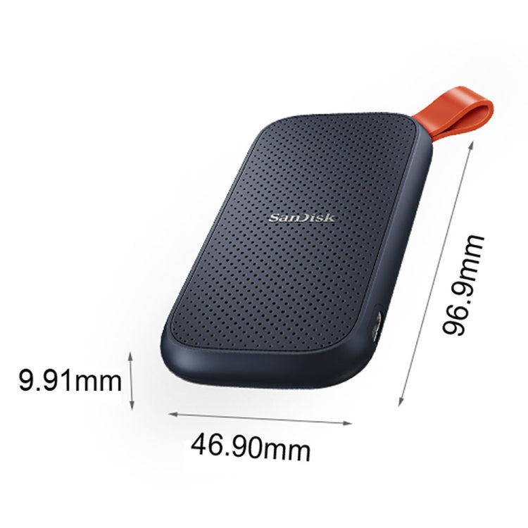 SanDisk E30 High Speed Compact USB3.2 Mobile SSD Solid State Drive, Capacity: 480GB - External Solid State Drives by SanDisk | Online Shopping South Africa | PMC Jewellery | Buy Now Pay Later Mobicred