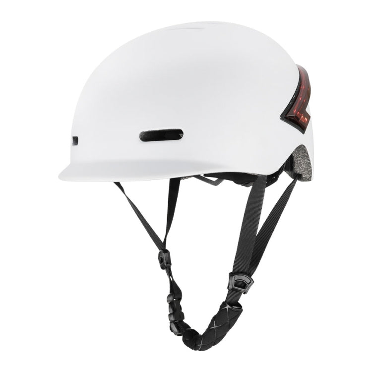 Cycling Helmet Ultralight Bicycle Helmet with Warning Light Remote Control(White) - Protective Helmet & Masks by PMC Jewellery | Online Shopping South Africa | PMC Jewellery