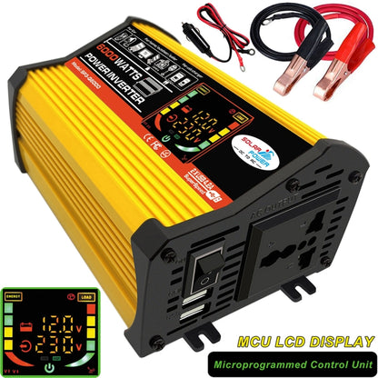 Saga 3 Generations Home Solar Generator Inverter+30A Controller+18W 12V Solar Panel, Specification: Yellow 12V To 220V - Modified Square Wave by PMC Jewellery | Online Shopping South Africa | PMC Jewellery | Buy Now Pay Later Mobicred