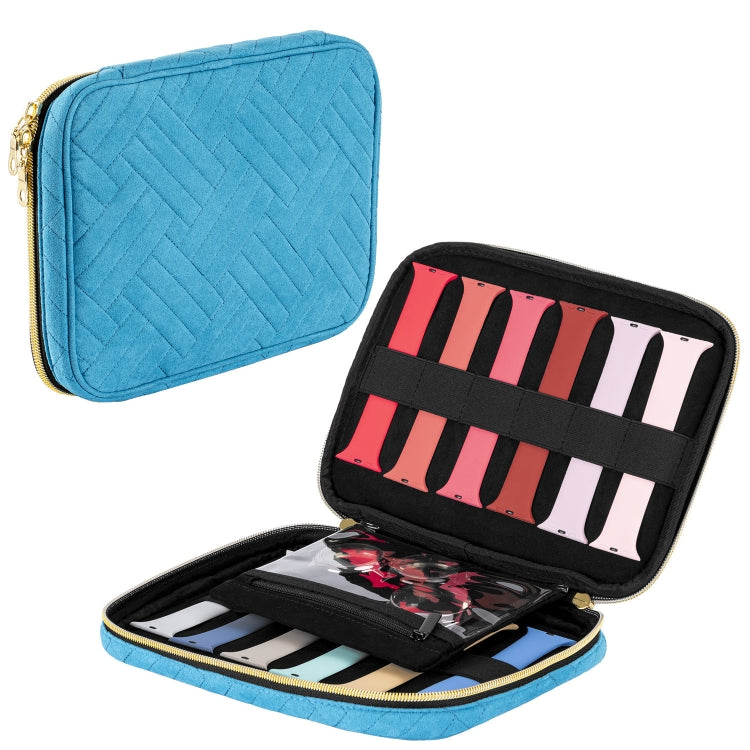 Velvet Watch Strap Watch Accessories Storage Bag, Specification: Blue M - free shipping - PMc TechLife - Order now!