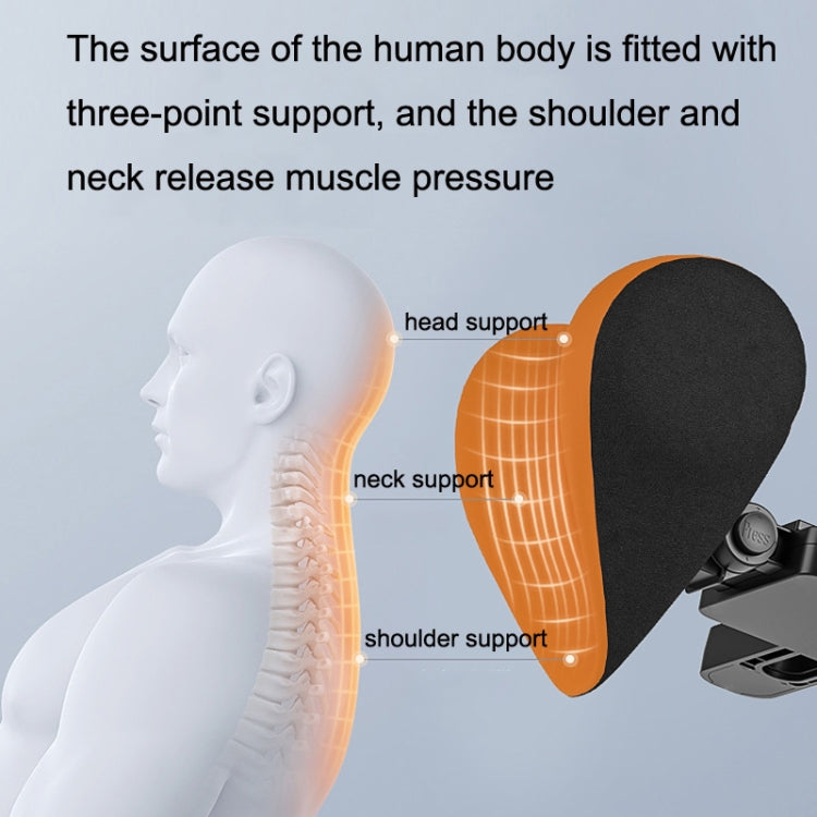 A09 Car Seat Headrest Memory Foam Comfortable Neck Pillow, Style: With Stand (Black) - Seat Accessories by PMC TechLife | Online Shopping South Africa | PMC TechLife | Buy Now Pay Later Mobicred