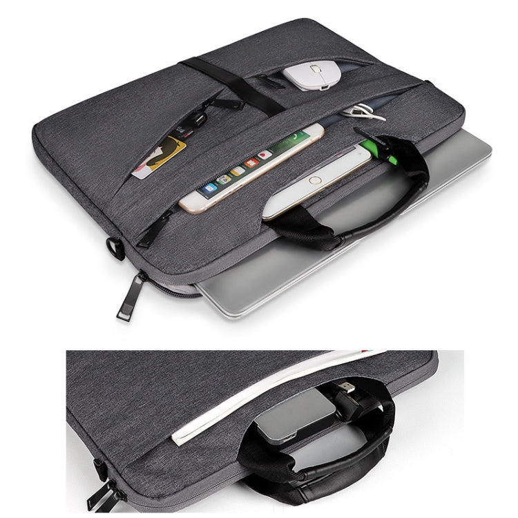 DJ04 Hidden Handle Waterproof Laptop Bag, Size: 13.3 inches(Grey) - 13.3 inch by PMC Jewellery | Online Shopping South Africa | PMC Jewellery | Buy Now Pay Later Mobicred