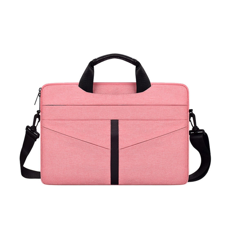 DJ04 Hidden Handle Waterproof Laptop Bag, Size: 14.1-15.4 inches(Beauty Pink) - 14.1 inch by PMC Jewellery | Online Shopping South Africa | PMC Jewellery | Buy Now Pay Later Mobicred