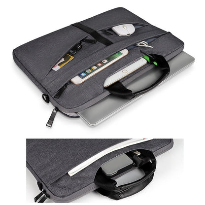 DJ04 Hidden Handle Waterproof Laptop Bag, Size: 14.1-15.4 inches(Grey) - 14.1 inch by PMC Jewellery | Online Shopping South Africa | PMC Jewellery | Buy Now Pay Later Mobicred