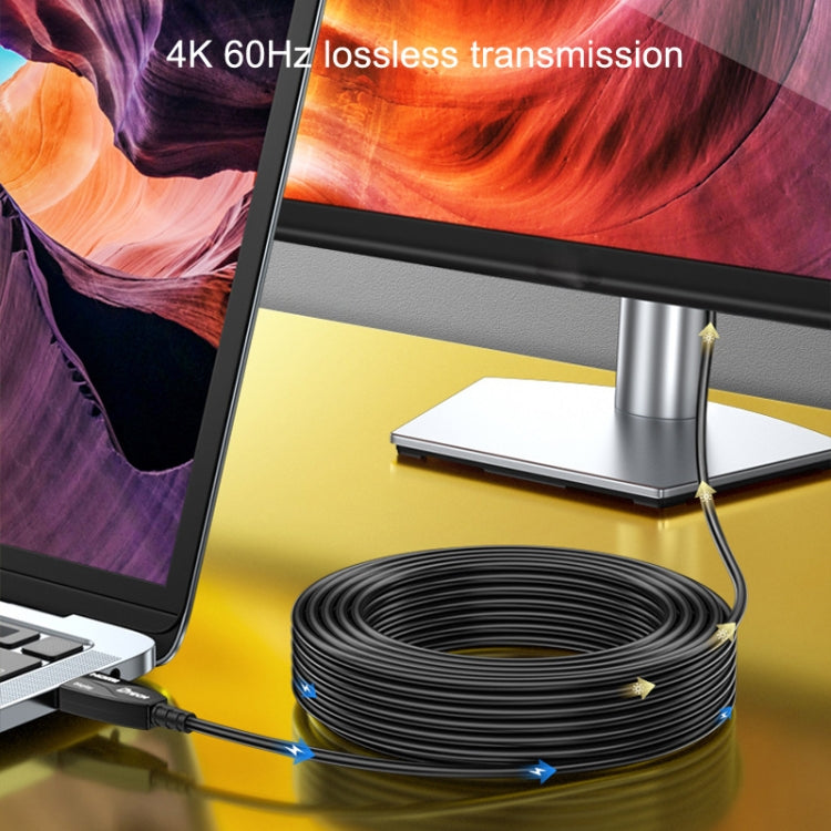 DTECH HDMI 2.0 Version Fiber Optical Line 4K 60Hz Large Screen TV Engineering Wiring, Length: 35m - free shipping - PMC Jewellery - Order now!