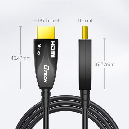 DTECH HDMI 2.0 Version Fiber Optical Line 4K 60Hz Large Screen TV Engineering Wiring, Length: 60m - Cable by DTECH | Online Shopping South Africa | PMC Jewellery | Buy Now Pay Later Mobicred