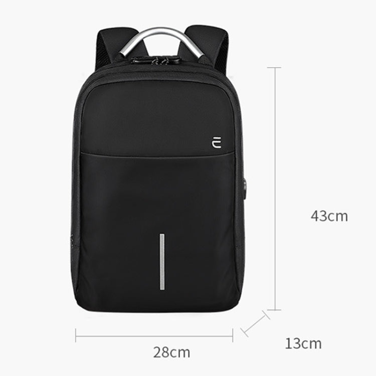 SJ16 Laptop Anti-Theft Backpack, Size: 13 inch-15.6 inch(Mysterious Black) - Backpack by PMC Jewellery | Online Shopping South Africa | PMC Jewellery | Buy Now Pay Later Mobicred