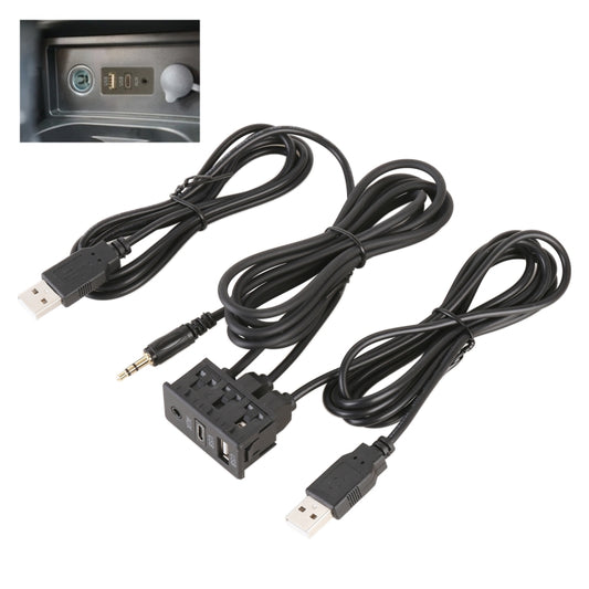 Car Universal Modification USB +Type-C+AUX Interface Charging Seat - DIY Cables by PMC Jewellery | Online Shopping South Africa | PMC Jewellery | Buy Now Pay Later Mobicred