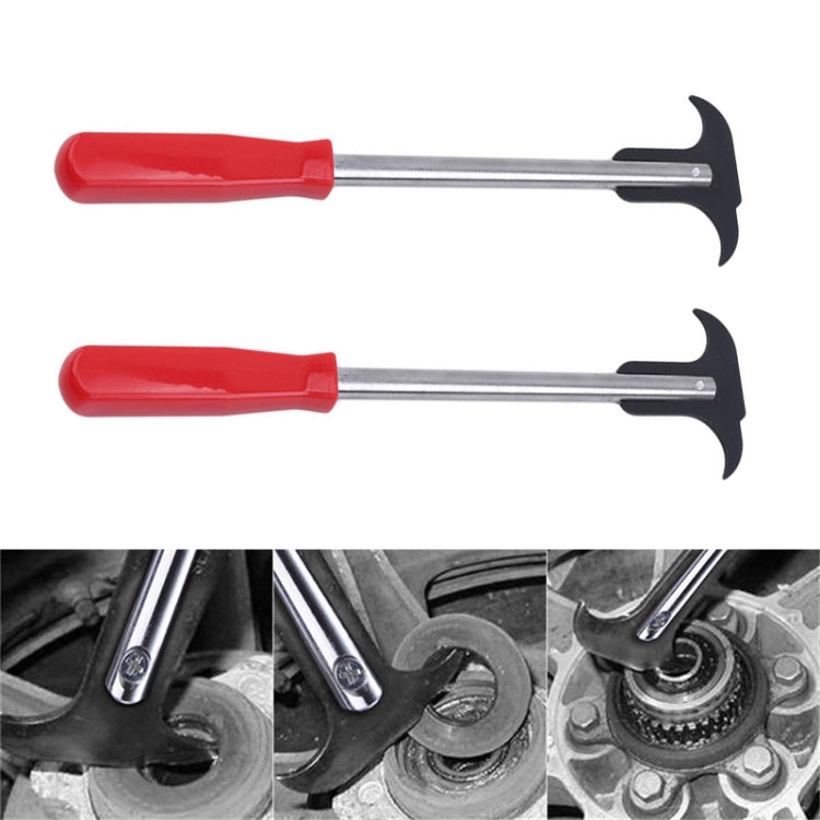 2 PCS Oil Seal Disassembly Tool Double Head Oil Seal Wrench Puller(Red Handle) - Hand Tool Sets by PMC Jewellery | Online Shopping South Africa | PMC Jewellery | Buy Now Pay Later Mobicred