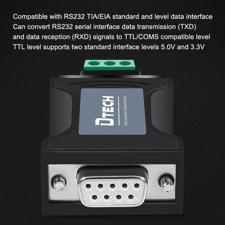 DTECH DT-9005 Without Power Supply RS232 To TTL Serial Port Module, Interface: 3.3V Module - RS485 / RS232 Series by DTECH | Online Shopping South Africa | PMC Jewellery