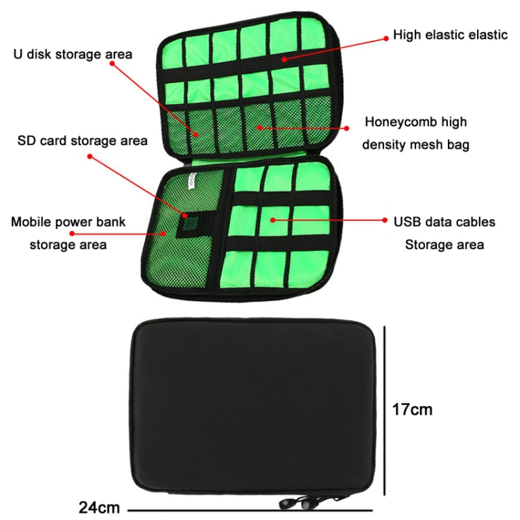 Multifunctional Portable Mobile Phone Digital Accessories U Disk Storage Bag, Color: Blue - Other by PMC TechLife | Online Shopping South Africa | PMC TechLife | Buy Now Pay Later Mobicred