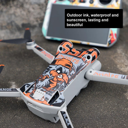 Sunnylife Drone+Remote Control Protective Sticker For DJI Mini 3 Pro RC Version(Carbon Black) - Stickers by Sunnylife | Online Shopping South Africa | PMC Jewellery | Buy Now Pay Later Mobicred