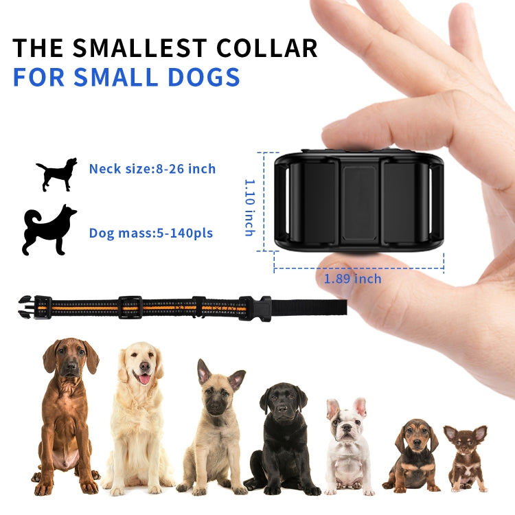 Electronic Dog Trainer Rechargeable Pet Remote Control Bark Stopper, Specification: 1 Drag 1 Orange - Training Aids by PMC TechLife | Online Shopping South Africa | PMC TechLife