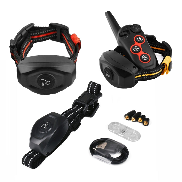 Remote Control Trainer Dog Collar Automatic Barking Stopper, Specification: 1 Drag 1 Black - Training Aids by PMC Jewellery | Online Shopping South Africa | PMC Jewellery