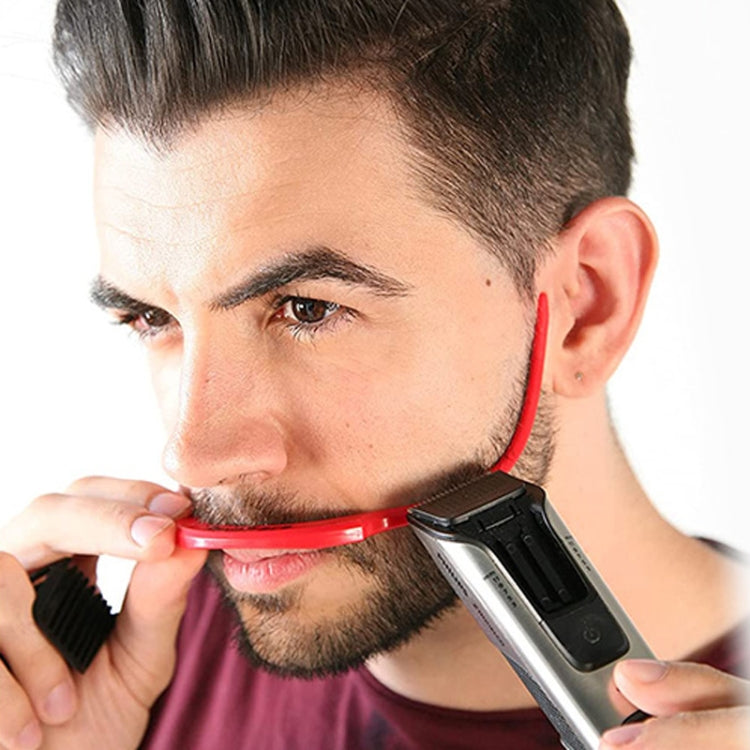 4 PCS Beard Styling Ruler Shaving Tools(Red) - free shipping - PMC TechLife - Order now!