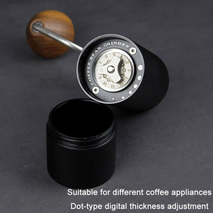CNC Stainless Steel Hand Crank Coffee Bean Grinder, Specification: Seven Corner Red - free shipping - PMC TechLife - Order now!
