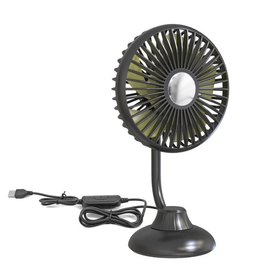 F502 Mini Hose Small Fan Car USB Fan(Black) - Heating & Fans by PMC Jewellery | Online Shopping South Africa | PMC Jewellery | Buy Now Pay Later Mobicred