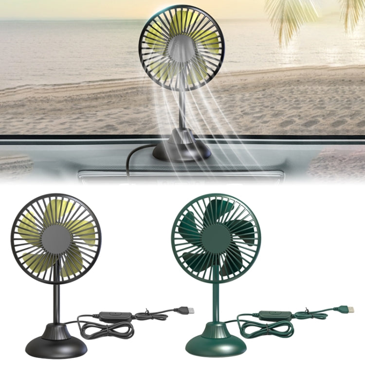 F502 Mini Hose Small Fan Car USB Fan(Green) - Heating & Fans by PMC TechLife | Online Shopping South Africa | PMC TechLife