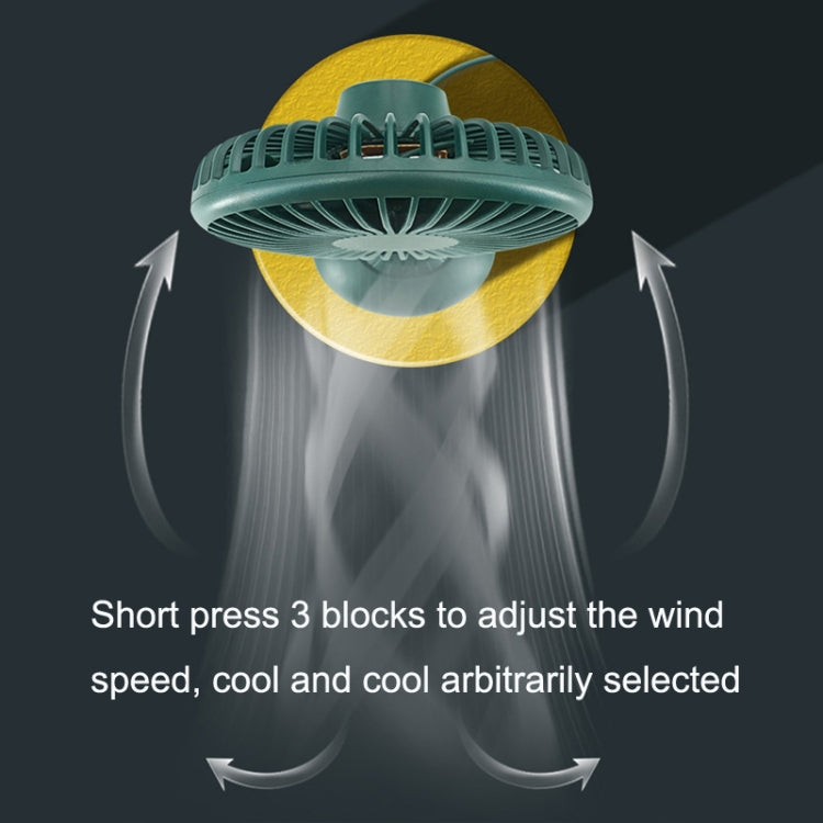 F502 Mini Hose Small Fan Car USB Fan(Green) - Heating & Fans by PMC TechLife | Online Shopping South Africa | PMC TechLife