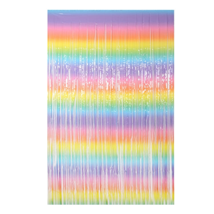 2 PCS 2M Birthday Party Decoration Background Rain Curtain(Rainbow Gradient) - Holiday Decorations by PMC TechLife | Online Shopping South Africa | PMC TechLife