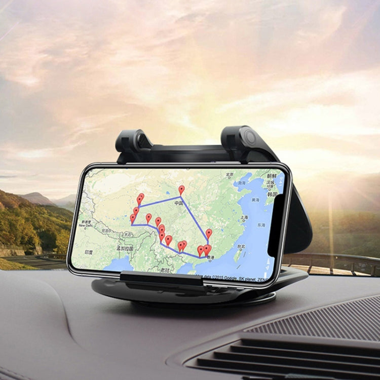 MM002 Car Dashboard Mobile Phone Holder Car Silicone Rotary Navigation Mobile Phone Holder(Black) - Car Holders by PMC Jewellery | Online Shopping South Africa | PMC Jewellery