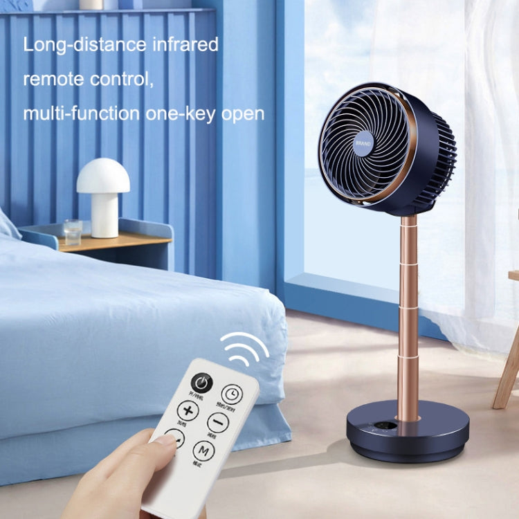 Shaking Head Air Circulation Fan Household Silent Bedroom Floor Fan, CN Plug(Dark Blue) - Electric Fans by PMC Jewellery | Online Shopping South Africa | PMC Jewellery | Buy Now Pay Later Mobicred