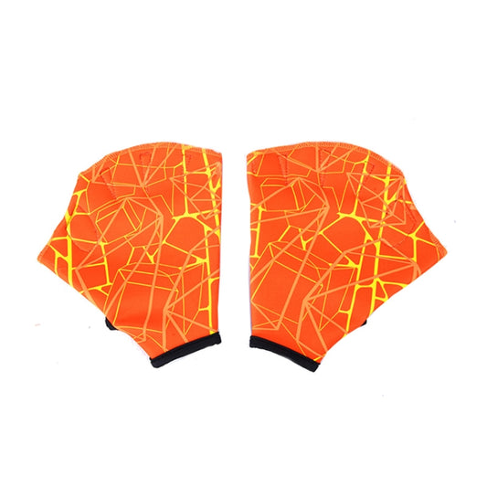 1Pair Unisex Frog Type Girdles Swimming Hand Fins, Size: M(Orange) - Swimming Fins & Diving Shoes by PMC Jewellery | Online Shopping South Africa | PMC Jewellery | Buy Now Pay Later Mobicred