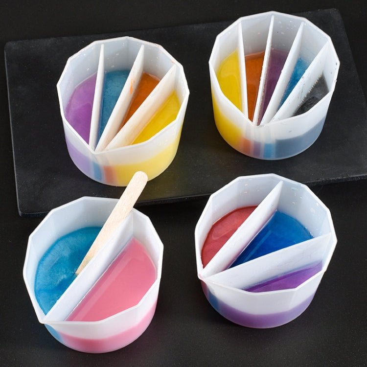 2 PCS DIY Crystal Epoxy Color Separation Cup Silicone Toning Cup, Style: 3 Grid - Arts & Crafts by PMC TechLife | Online Shopping South Africa | PMC TechLife