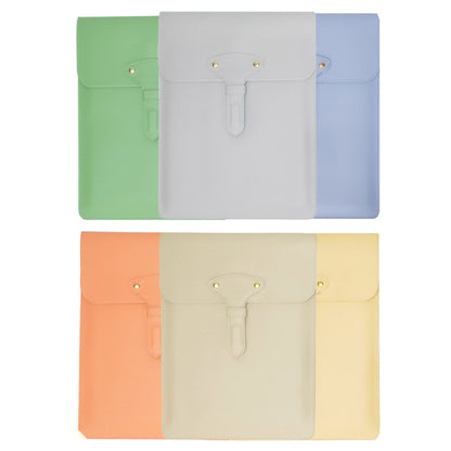 S177 3 In 1 Leather Waterproof Laptop Liner Bags, Size: 14 inches(Light Yellow) - 14.1 inch by PMC Jewellery | Online Shopping South Africa | PMC Jewellery | Buy Now Pay Later Mobicred