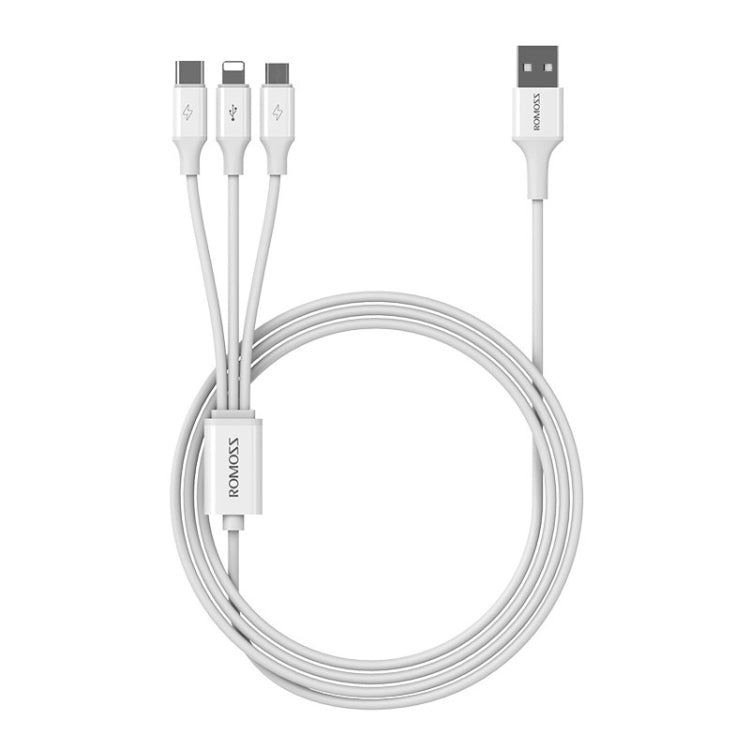 ROMOSS CB251V 3.5A USB To 8 Pin+Type-C+Micro USB 3 In 1 Charging Cable, Length: 1.8m - Multifunction Cable by ROMOSS | Online Shopping South Africa | PMC Jewellery | Buy Now Pay Later Mobicred