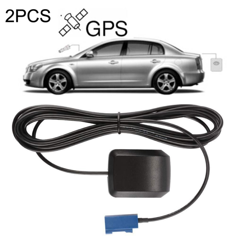 2PCS Car DVD Navigation GPS Satellite Antenna Amplifier FAKRA-C Interface - GPS Accessories by PMC TechLife | Online Shopping South Africa | PMC TechLife | Buy Now Pay Later Mobicred
