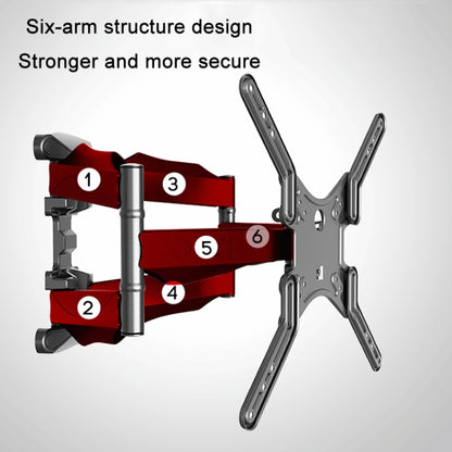 NORTH BAYOU Telescopic Swivel TV Monitor Wall Mount Bracket For 32-70 inch - TV Brackets & Mounts by NORTH BAYOU | Online Shopping South Africa | PMC Jewellery | Buy Now Pay Later Mobicred