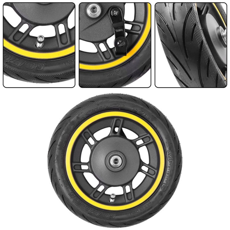 10 inch Electric Scooter Front Wheel Tubeless For Ninebot MAX G30(Yellow) - Accessories & Parts by PMC TechLife | Online Shopping South Africa | PMC TechLife