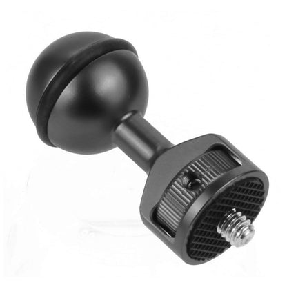 2.5cm Ball Head Clip for Action Camera Underwater Video Camera Light Diving Joint(Black) - Connection Mount by PMC Jewellery | Online Shopping South Africa | PMC Jewellery | Buy Now Pay Later Mobicred