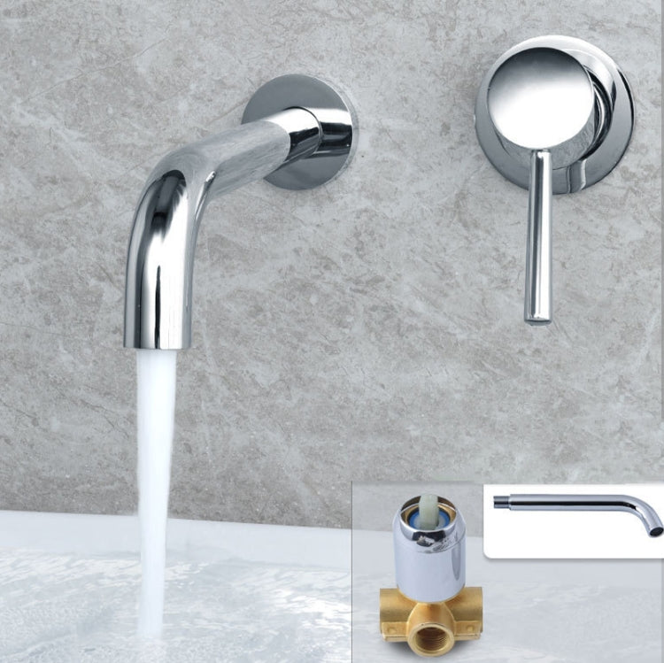 In-wall Hidden Concealed Faucet Hot and Cold Copper Mixing Valve, Specification: Silver Split - Faucets & Accessories by PMC Jewellery | Online Shopping South Africa | PMC Jewellery | Buy Now Pay Later Mobicred