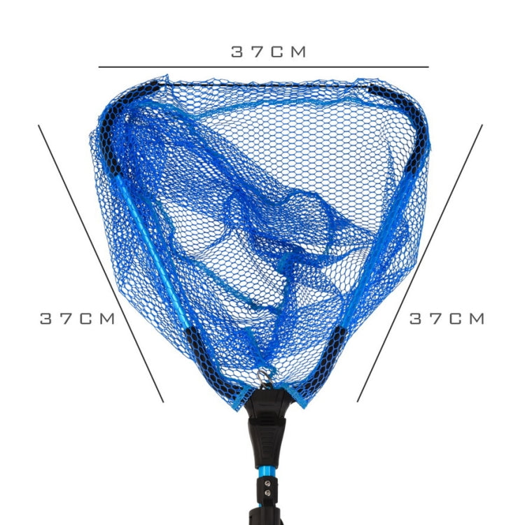 LEO 28109 Triangle 2 Section Extended Aluminum Alloy Fish Net(Blue) - Fishing Net by LEO | Online Shopping South Africa | PMC Jewellery