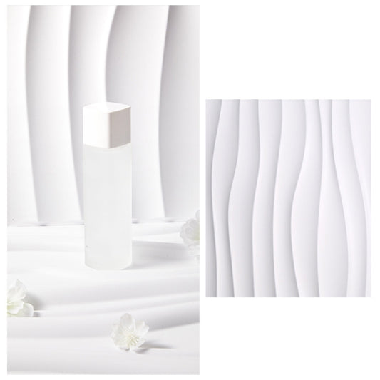 PVC Material Stereo 3D Shooting Background Board Photo Props,50 X 50cm(D105 Ripple White) - Other by PMC Jewellery | Online Shopping South Africa | PMC Jewellery | Buy Now Pay Later Mobicred