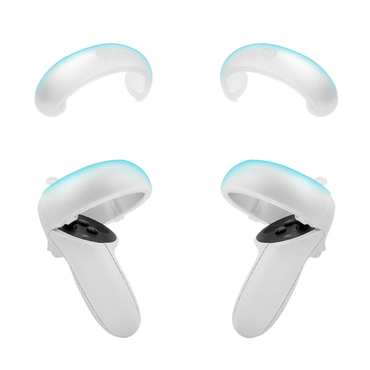 1 Pair  Controller Grip Anti-collision Silicone Ring for Meta Quest 2(Transparent) - VR Accessories by PMC TechLife | Online Shopping South Africa | PMC TechLife | Buy Now Pay Later Mobicred