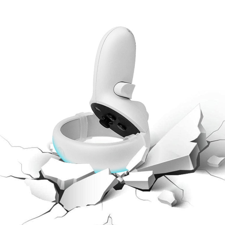 1 Pair  Controller Grip Anti-collision Silicone Ring for Meta Quest 2(Transparent) - VR Accessories by PMC TechLife | Online Shopping South Africa | PMC TechLife | Buy Now Pay Later Mobicred