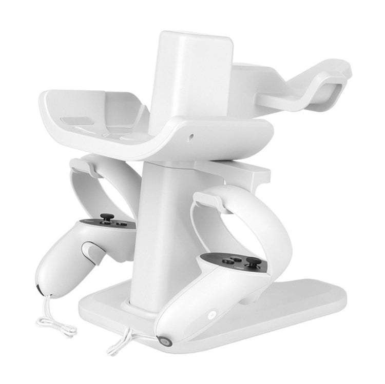 VR Stand Headset Display And Controller Holder Mount For Meta Quest 2(White) - VR Accessories by PMC Jewellery | Online Shopping South Africa | PMC Jewellery