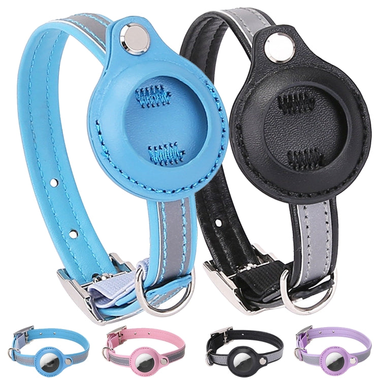 For Airtag Tracker Protective Cover Pet PU Collar, Specification: XS(Black) - Pet Series by PMC TechLife | Online Shopping South Africa | PMC TechLife