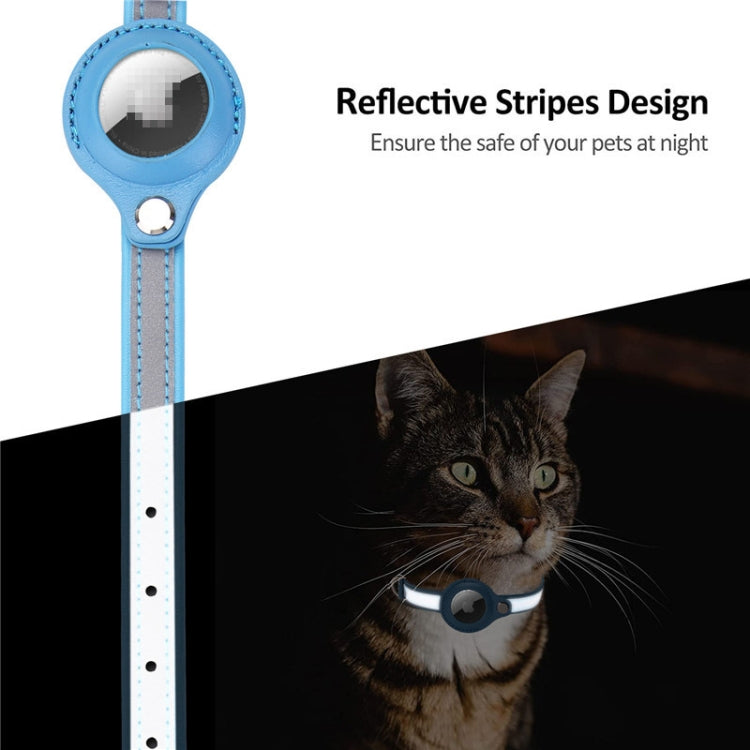 For Airtag Tracker Protective Cover Pet PU Collar, Specification: M(Black) - Pet Series by PMC TechLife | Online Shopping South Africa | PMC TechLife