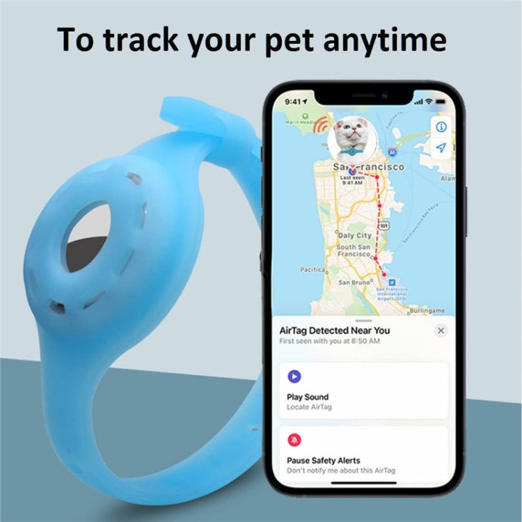 Pet Luminous Collar Locator Cover for Airtag, Specification: S(Luminous Pink) - Pet Series by PMc TechLife | Online Shopping South Africa | PMc TechLife | Buy Now Pay Later Mobicred